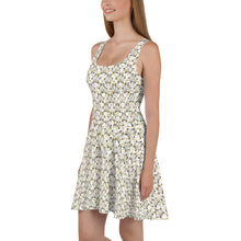 Load image into Gallery viewer, IAtomic Apparel&#39;s White Gold Standard Collection Sleeveless Flare Dress