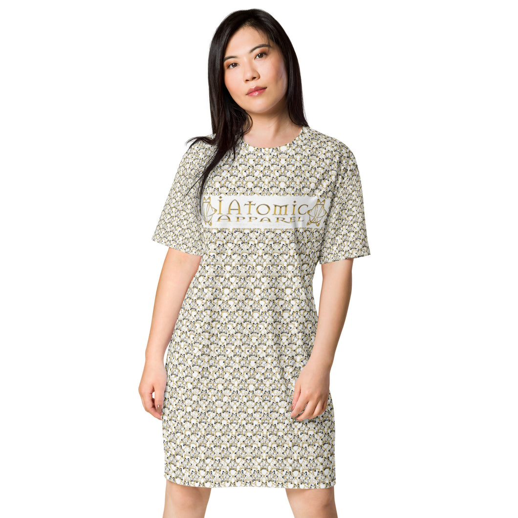 IAtomic Apparel's White Gold Standard Collection T-shirt dress