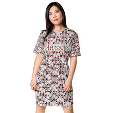 Load image into Gallery viewer, IAtomic Apparel&#39;s Whisper Gray T-shirt dress