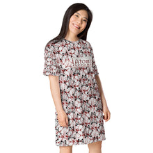 Load image into Gallery viewer, IAtomic Apparel&#39;s Whisper Gray T-shirt dress