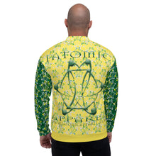 Load image into Gallery viewer, IAtomic Apparel&#39;s Green Canary Tri-Color Unisex Bomber Jacket