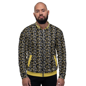 IAtomic Apparel's Gold Standard Tri-Color Unisex Bomber Jacket