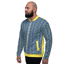 Load image into Gallery viewer, IAtomic Bomber&#39;s Blue Canary Tri-Color Unisex Jacket