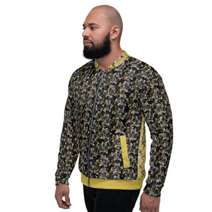 IAtomic Apparel's Gold Standard Tri-Color Unisex Bomber Jacket