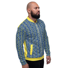 Load image into Gallery viewer, IAtomic Bomber&#39;s Blue Canary Tri-Color Unisex Jacket