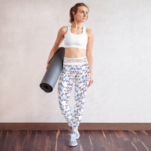 Load image into Gallery viewer, IAtomic Apparel&#39;s Blue Cherry Yoga Leggings