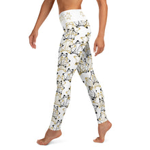 Load image into Gallery viewer, IAtomic Apparel&#39;s White Gold Standard Yoga Leggings