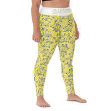 Load image into Gallery viewer, IAtomic Apparel&#39;s Canary Blue Yoga Leggings