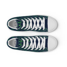 Load image into Gallery viewer, IAtomic Apparel&#39;s  Navy Green Men’s high top NotChux