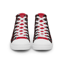 Load image into Gallery viewer, IAtomic Apparel&#39;s Dirty Red Men’s NotChux high top canvas shoes