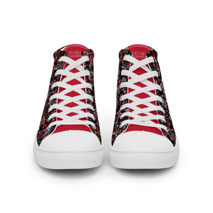 IAtomic Apparel's Dirty Red Men’s NotChux high top canvas shoes