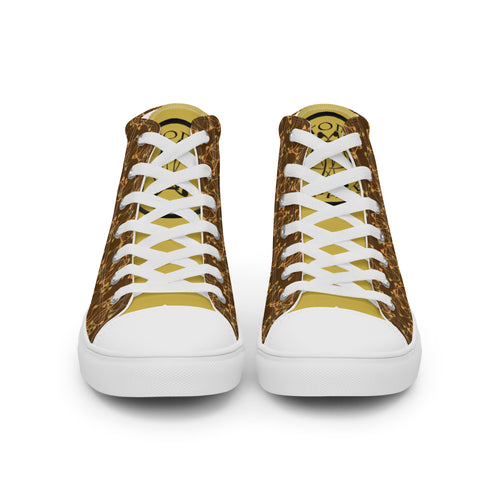 IAtomic Apparel's  Brown Goldor Men’s high top NotChux