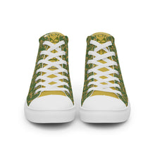 Load image into Gallery viewer, IAtomic Apparel&#39;s  CammoGold Men’s high top NotChux