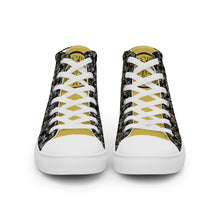 Load image into Gallery viewer, IAtomic Apparel&#39;s Gold Standard Men’s NotChux high top canvas shoes