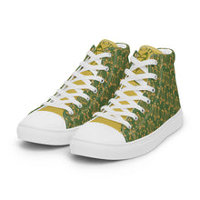 Load image into Gallery viewer, IAtomic Apparel&#39;s  CammoGold Men’s high top NotChux