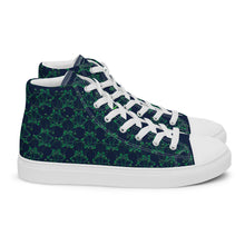 Load image into Gallery viewer, IAtomic Apparel&#39;s  Navy Green Men’s high top NotChux