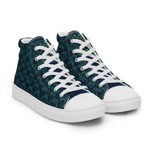 Load image into Gallery viewer, IAtomic Apparel&#39;s  Navy Green Men’s high top NotChux